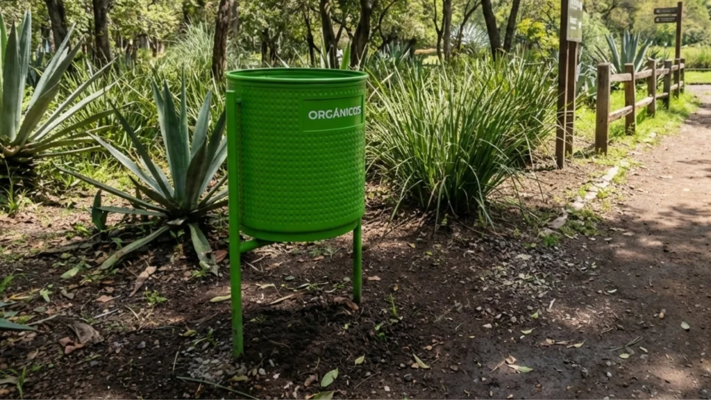 Bote de basura exterior