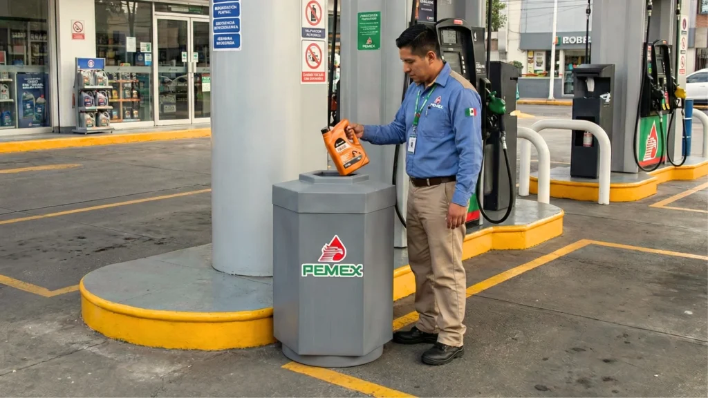 Botes de basura para gasolineras