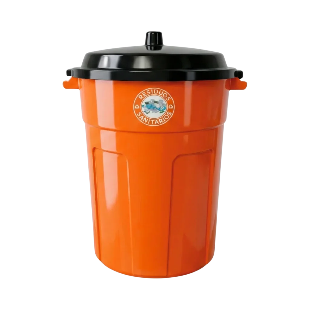 Botes de plástico con tapa grande