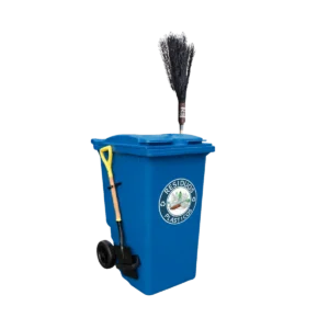 Bote de basura con ruedas