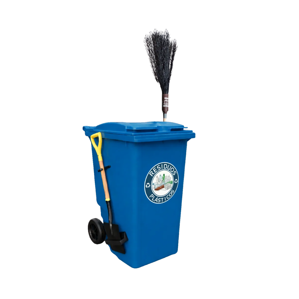 Bote de basura con ruedas