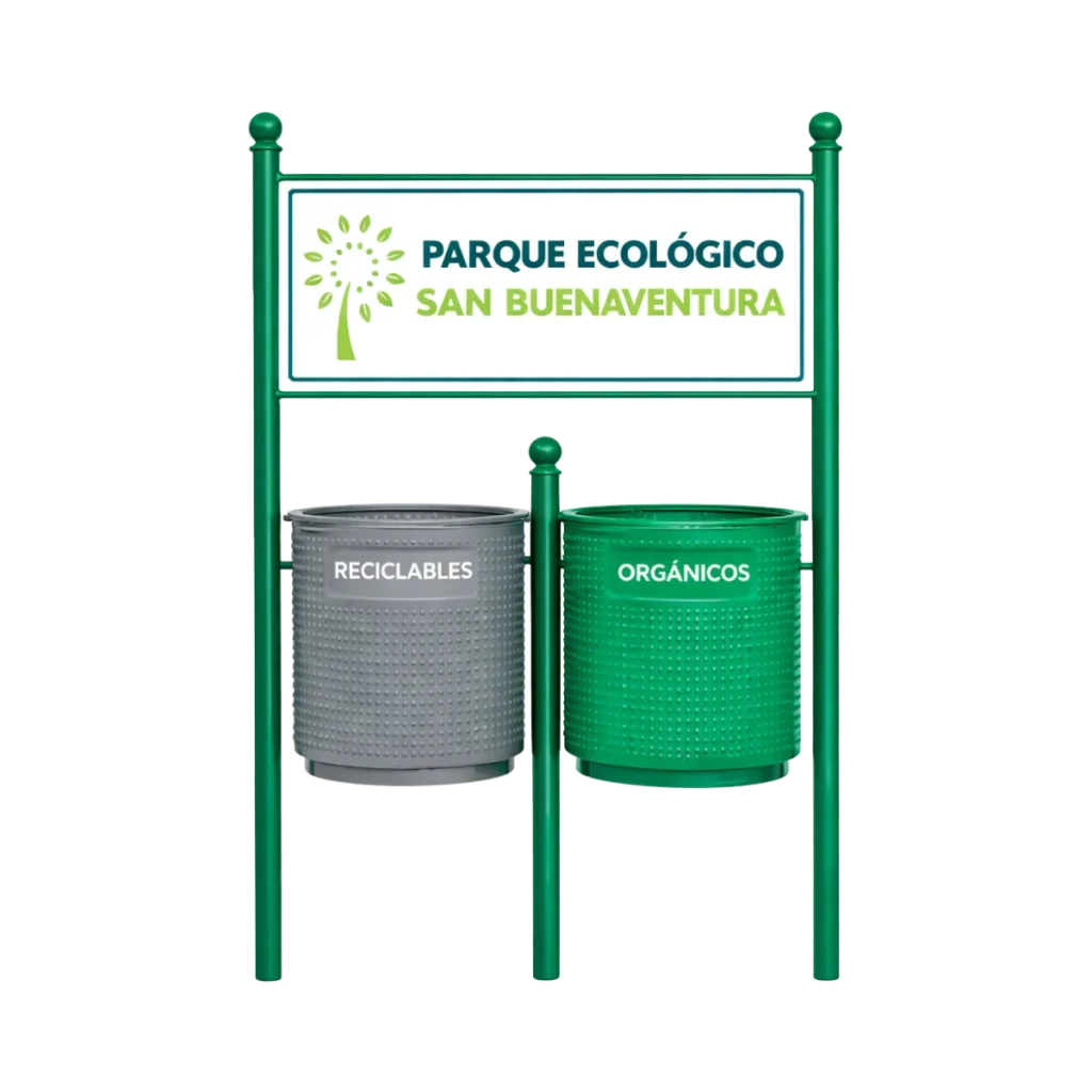Botes de basura para parques