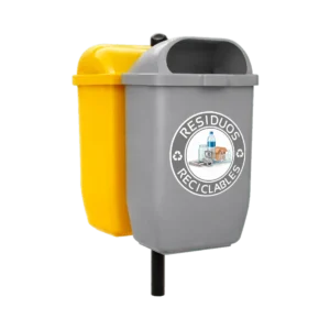 Botes de basura orgánica e inorgánica