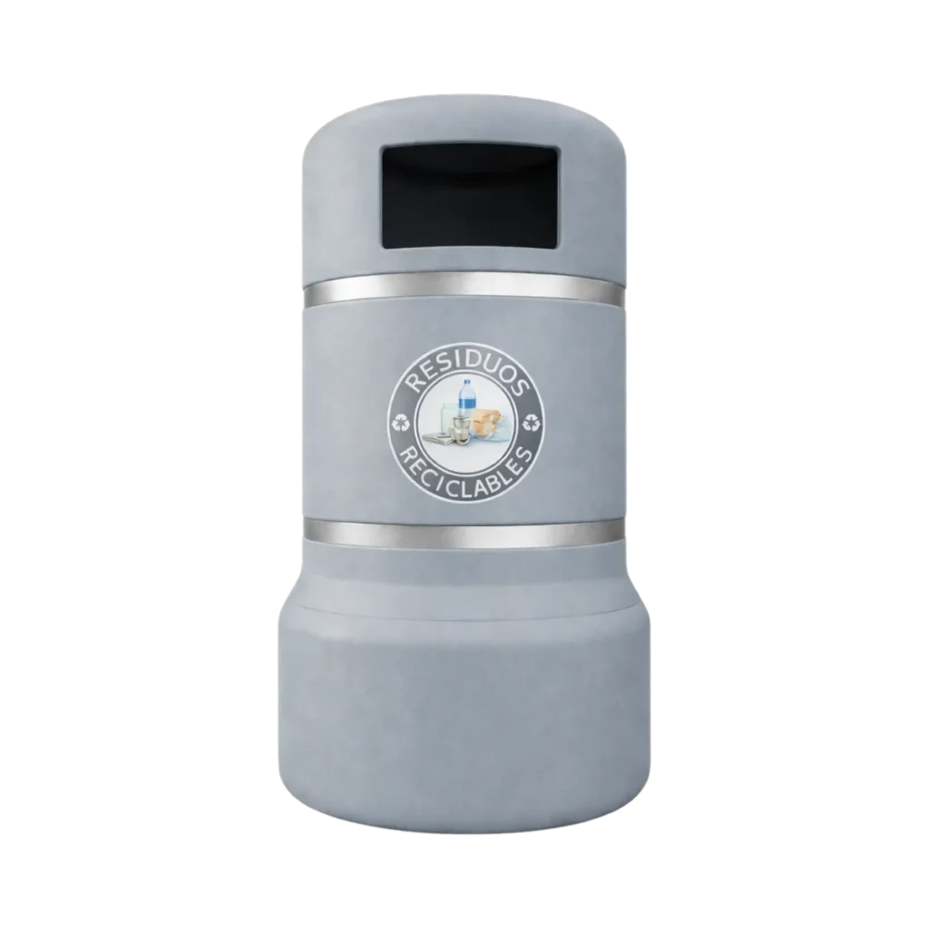 Botes de basura para plazas comerciales