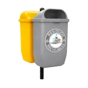 Botes de basura orgánica e inorgánica