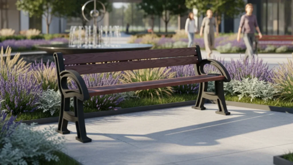 Bancas de plástico para jardín