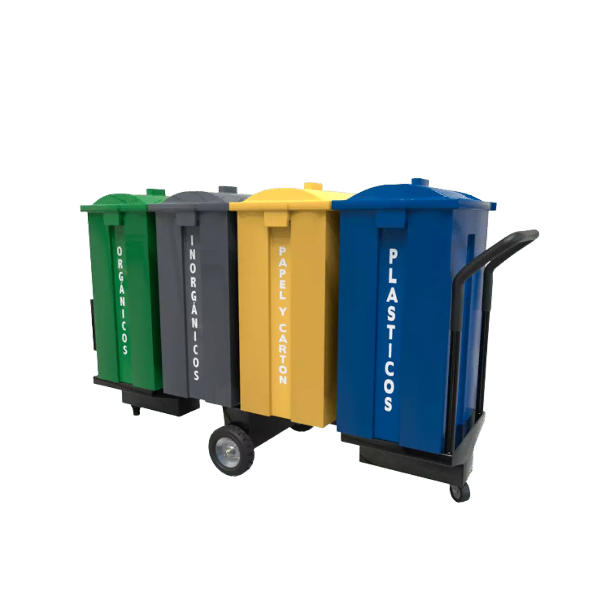 Contenedor de desperdicios y reciclaje varios colores