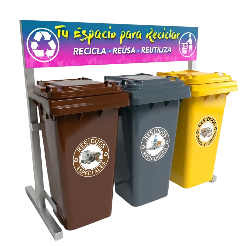 Botes de separación de basura