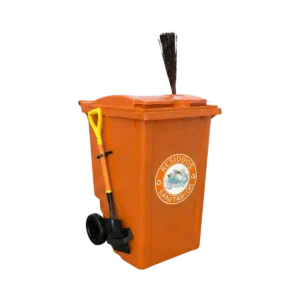 Bote de basura con ruedas