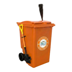 Bote de basura con ruedas