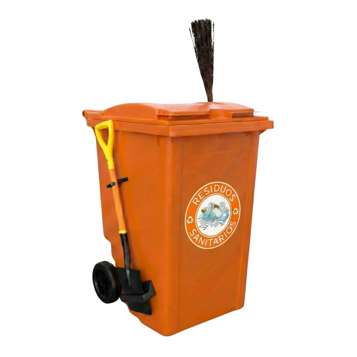 Bote de basura con ruedas