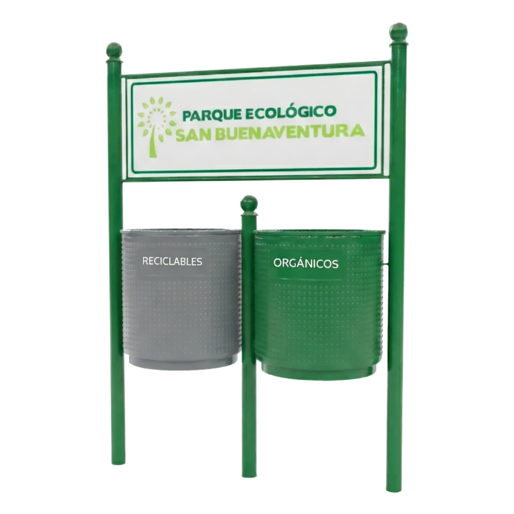 Botes de basura para parques