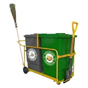 Carro recolector de basura plástico