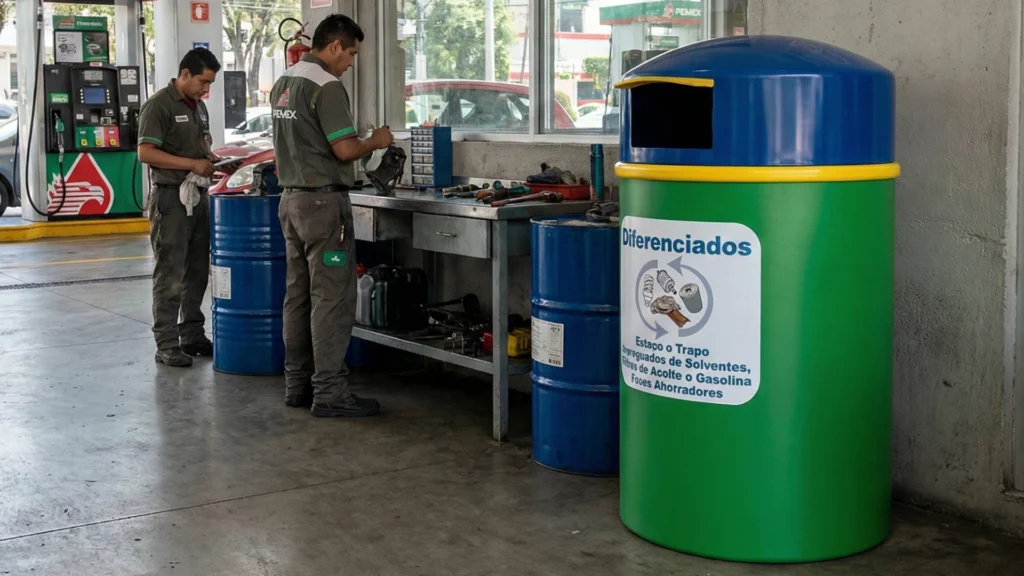 Contenedor de aceite