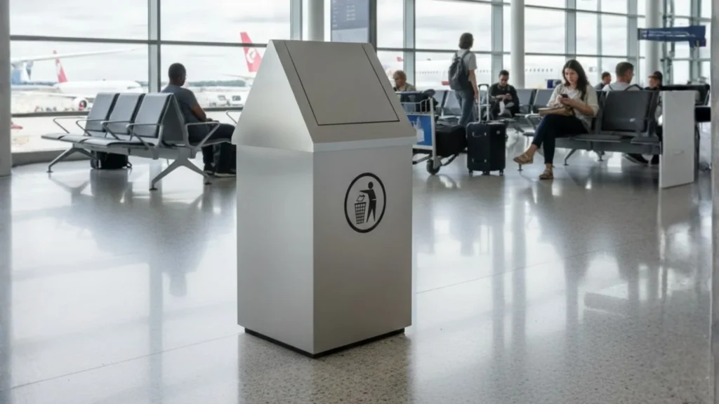 Contenedor de acero inoxidable con tapa