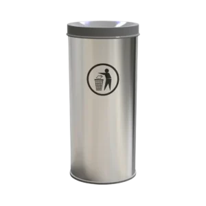 Contenedores de basura de metal
