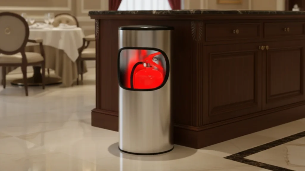 Porta extintores de piso