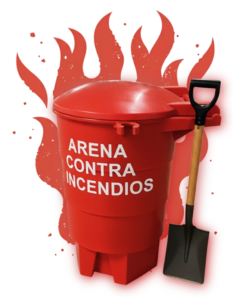 Tambo de arena para incendios