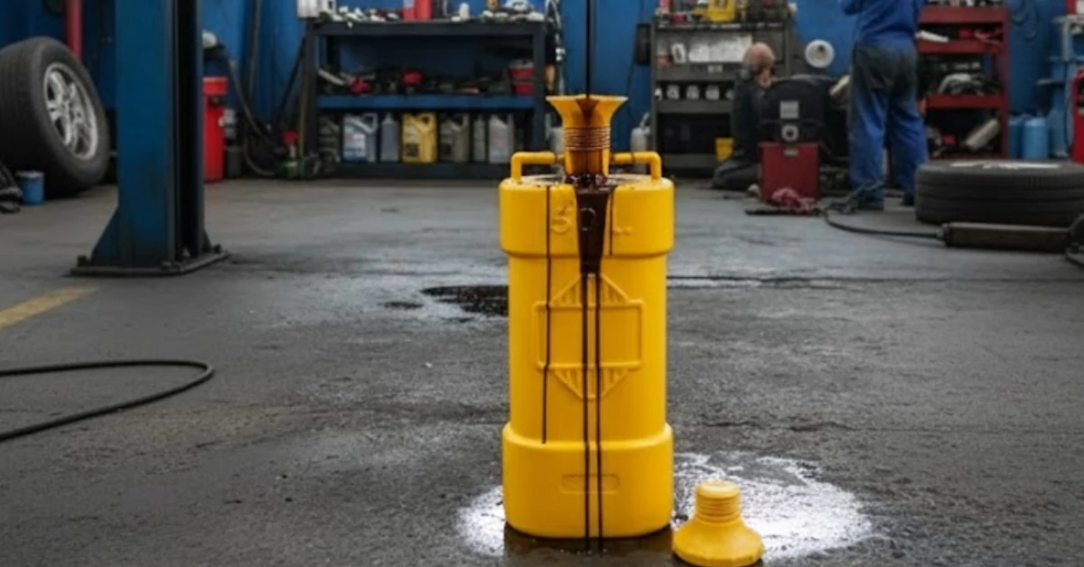 recolección de aceite usado automotriz qué hacer con el aceite de motor usado cómo desechar aceite usado del coche puntos de recolección de aceite automotriz manejo de residuos automotrices peligrosos reciclaje de aceite usado para motor contaminación por aceite automotriz residuos de aceite en talleres mecánicos tratamiento del aceite lubricante usado impacto ambiental del aceite de motor contenedor de aceite automotriz