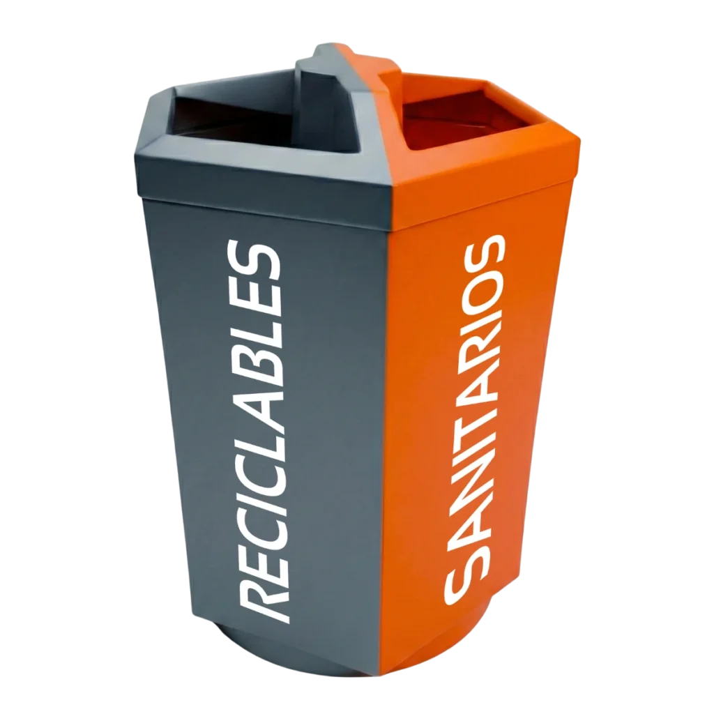 Papelera Hexa Dual Tone